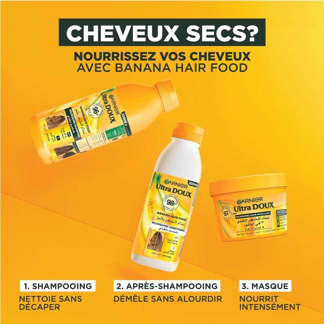 Banana Hair Food Routine